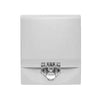 Kidde EG4VWF smoke and carbon monoxide alarm mounted on a wall, white plastic safety device for home protection