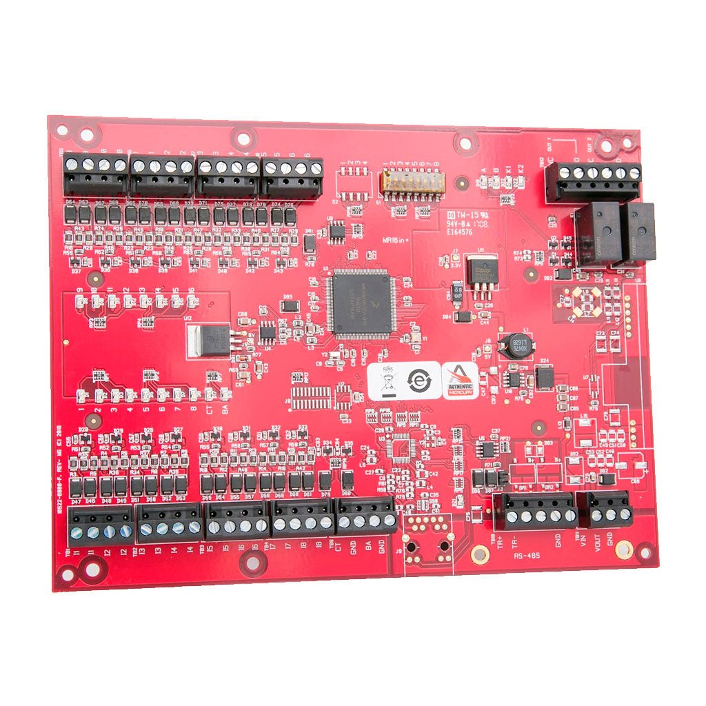 Lenel LNL-1100-S3 module installed in a security system, shown with wiring and electronic components on a circuit board