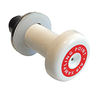 ModuLaser CM10943 laser module with adjustable focus and compact design, mounted on a white background.
