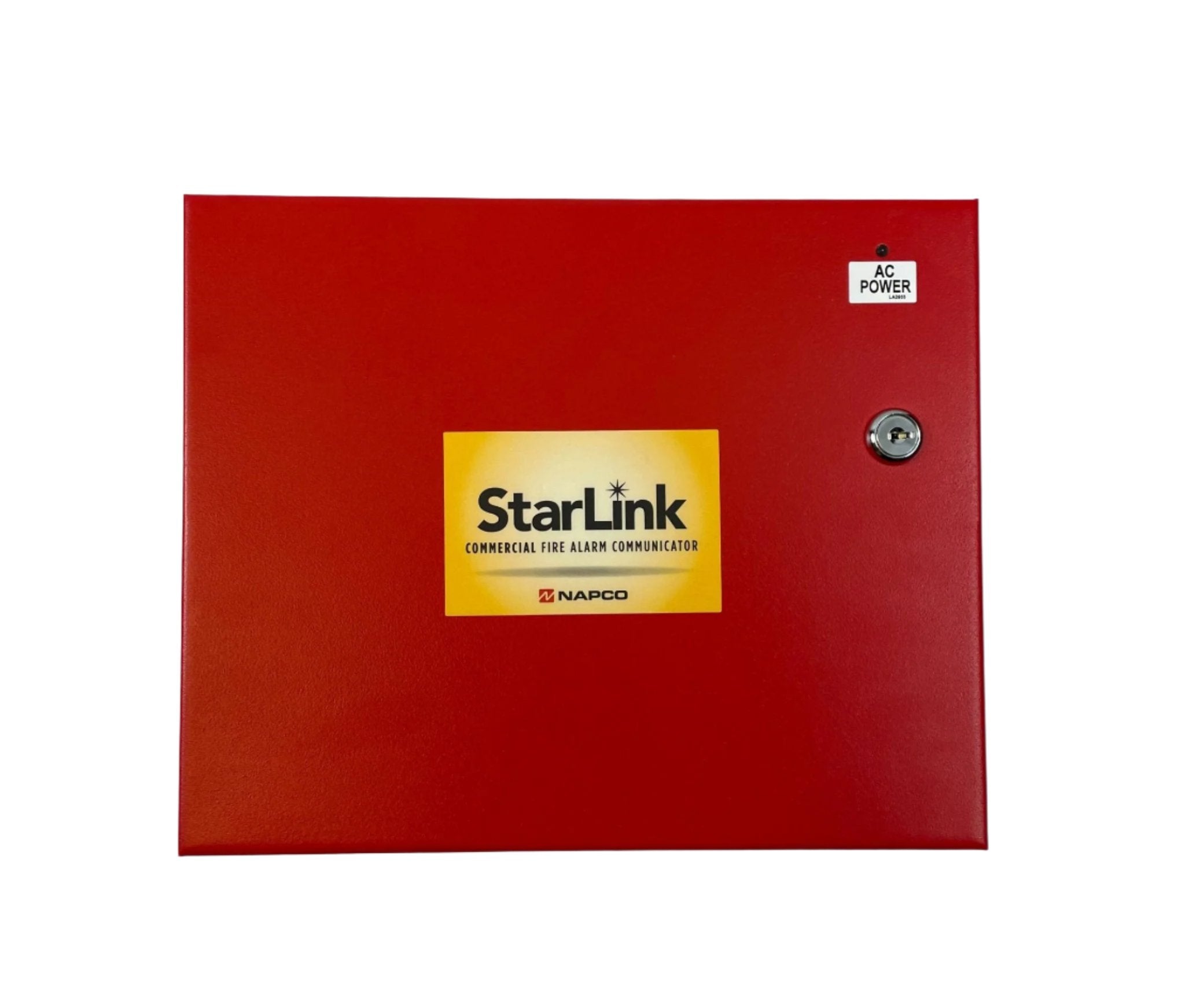 Napco SLE-LTEV-CFB-PS security alarm panel with keypad and display for home security systems.