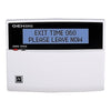 Napco GEM-DK1CA security alarm control panel with digital display and keypad, installed on a wall.