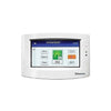 Napco GEM-TOUCH Jem Systems security alarm keypad mounted on a wall with illuminated buttons and display screen