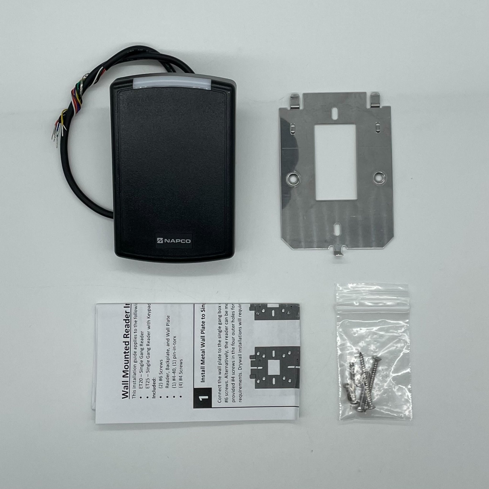 Napco NAE-ET20 alarm system control panel with display and keypad, used for home security management.