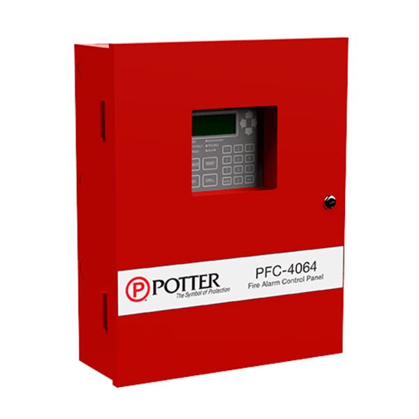 Potter PFC-4064 Jem Systems Canada electrical component with blue and black wiring and electronic circuitry visible.