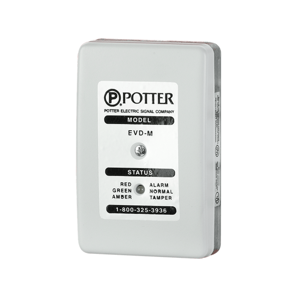 Potter EVD-M Jem Systems Canada electric valve drive with control unit shown in a detailed product image.