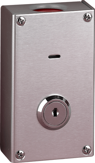 Potter HUSK-20 Jem Systems Canada industrial sensor with black and silver design, mounted on a panel.