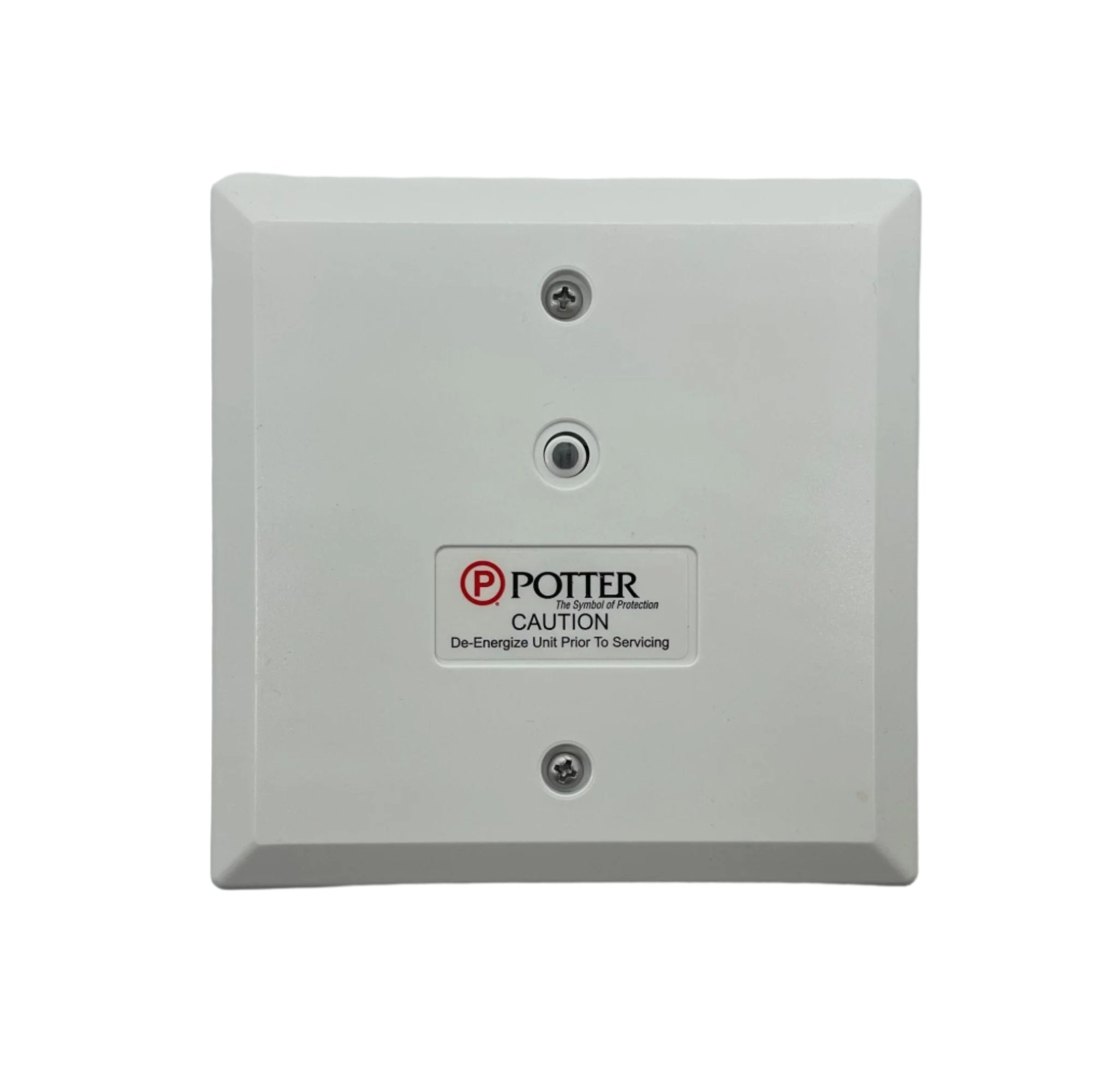 Potter PAD100-SIM device with Jem Systems branding, featuring buttons and display screen on a white background.