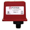 Potter PS10-1 Jem Systems Canada security alarm sensor with white plastic casing and mounted on a wall.