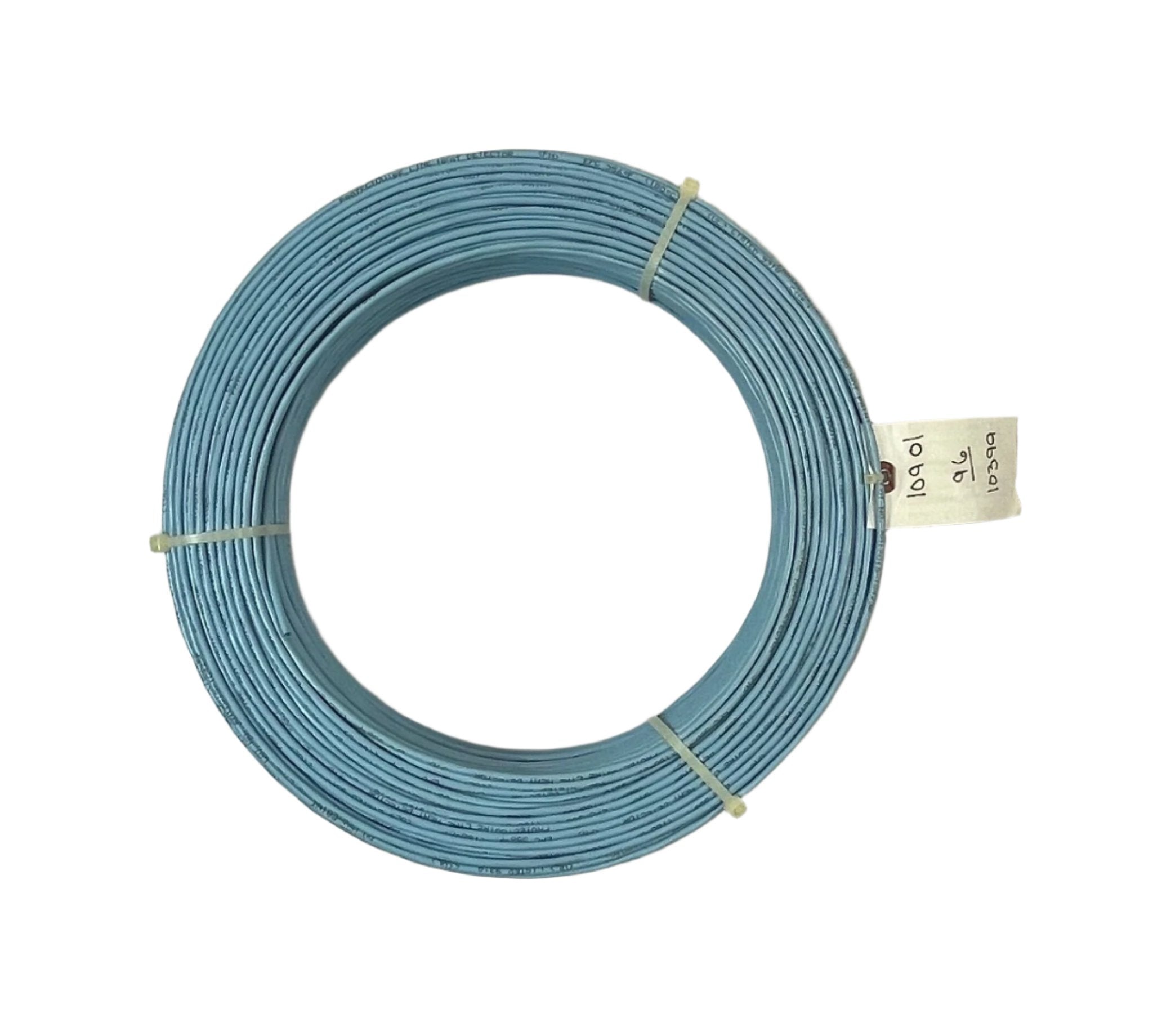 Protectowire PHSC-356-EPC linear heat detection cable installed in a commercial setting, showcasing its durable protective coating.