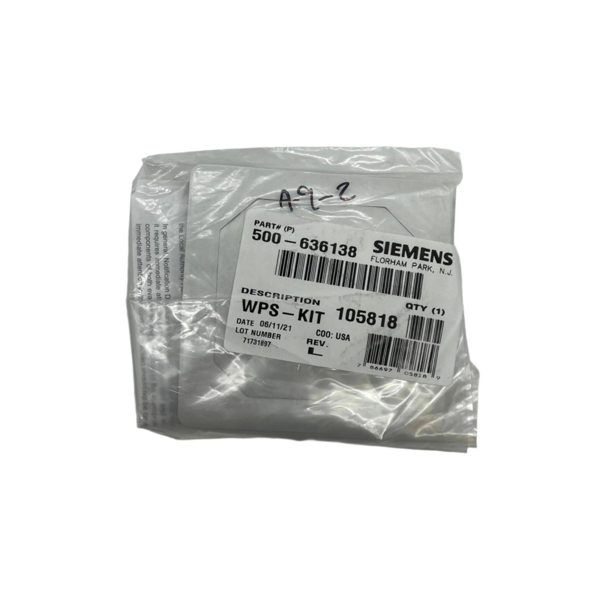 Siemens WPS-KIT fire alarm system with sensors and control panel, designed for safety and early fire detection.
