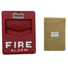 Siemens HMS-M pull station used in fire alarm systems, mounted on a wall with visible activation handle and wiring.