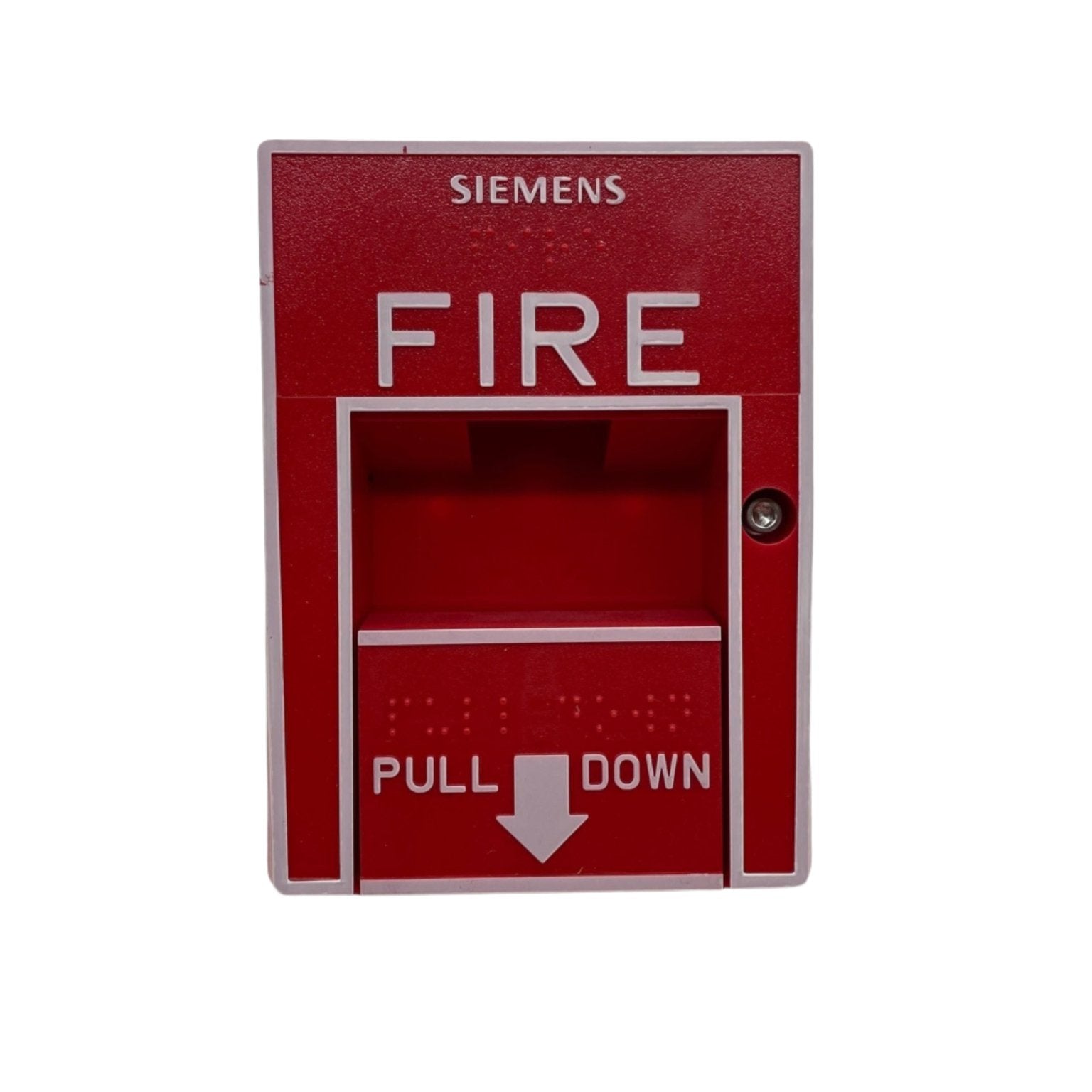 Siemens MS-51 fire alarm sensor, compact smoke detector with warning indicator, designed for safety and early fire detection.