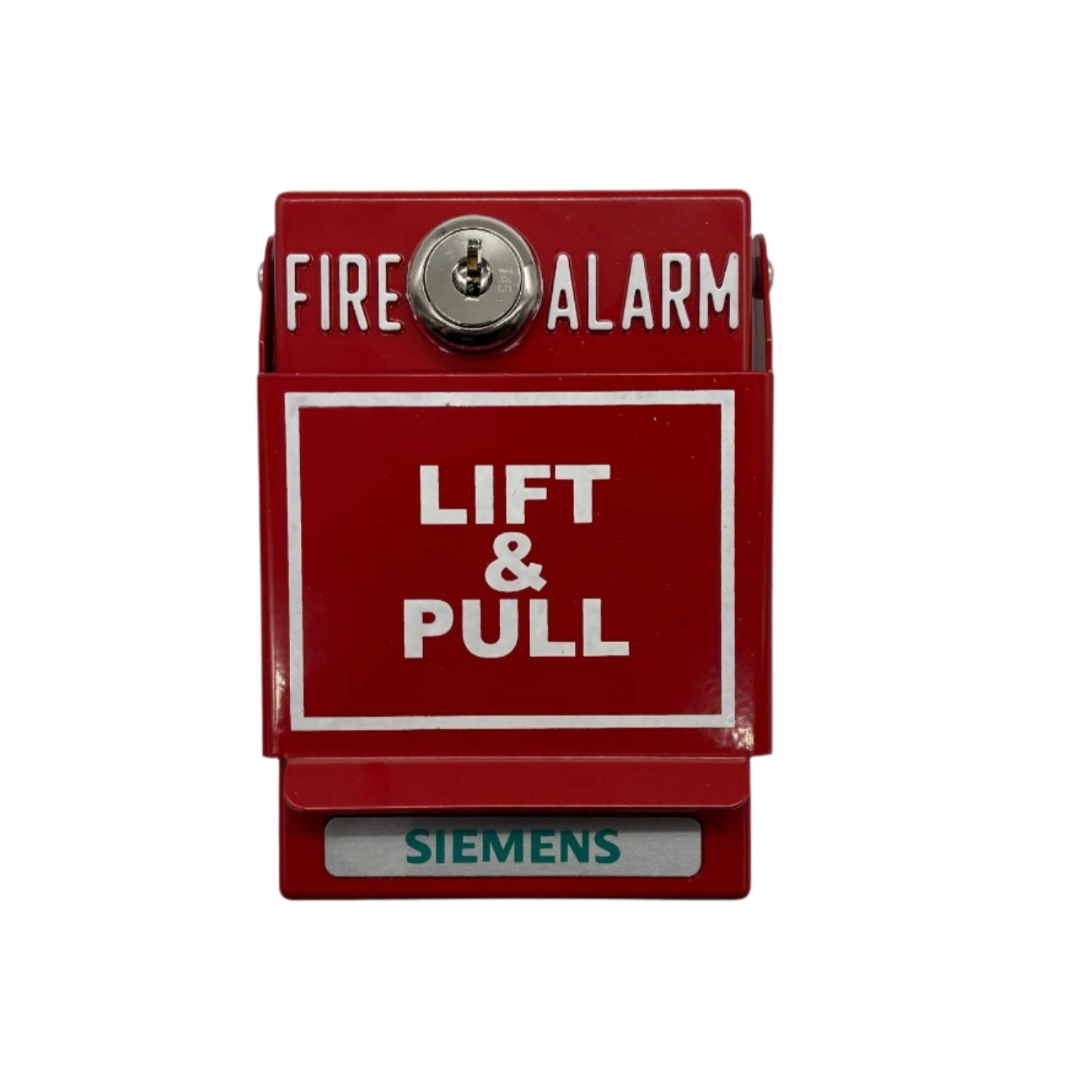 Siemens MSM-KD-WP fire alarm system sensor mounted on a wall with wiring and connection components.