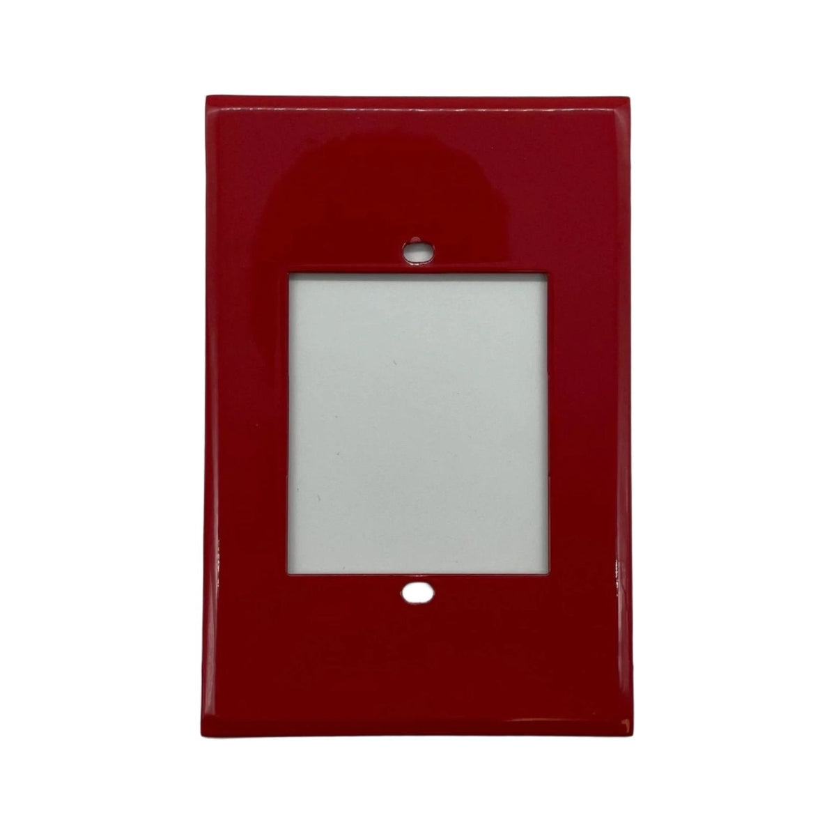 Silent Knight SD500-PSBP backplate installed on security alarm panel with mounting screws, black plastic construction.