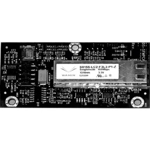 Silent Knight SK-FSL fiber card, black rectangular electronic component with gold connectors, used in security systems.