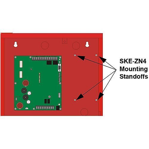 Silent Knight SKE-ZN4 voice evacuation fire alarm with speaker and control module, designed for emergency communication.