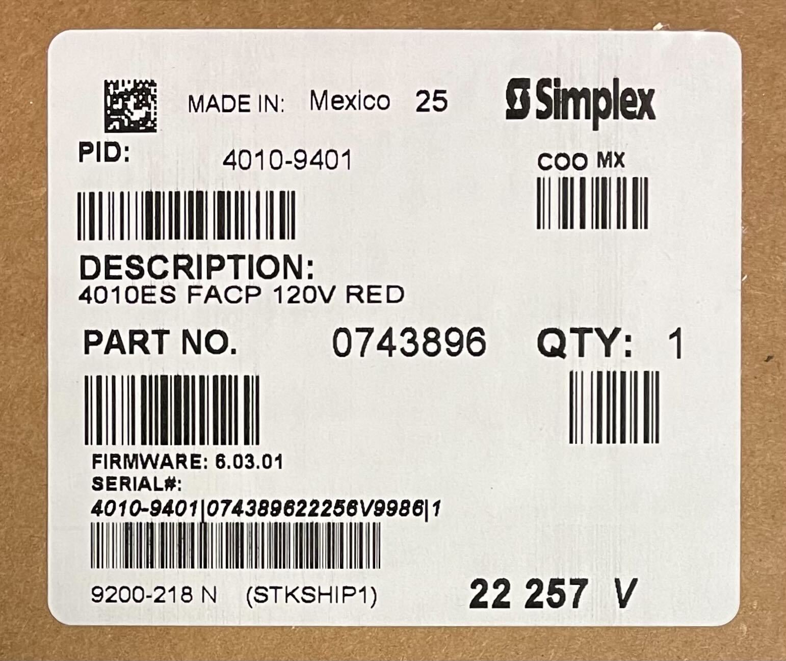 Simplex4010 - 9401