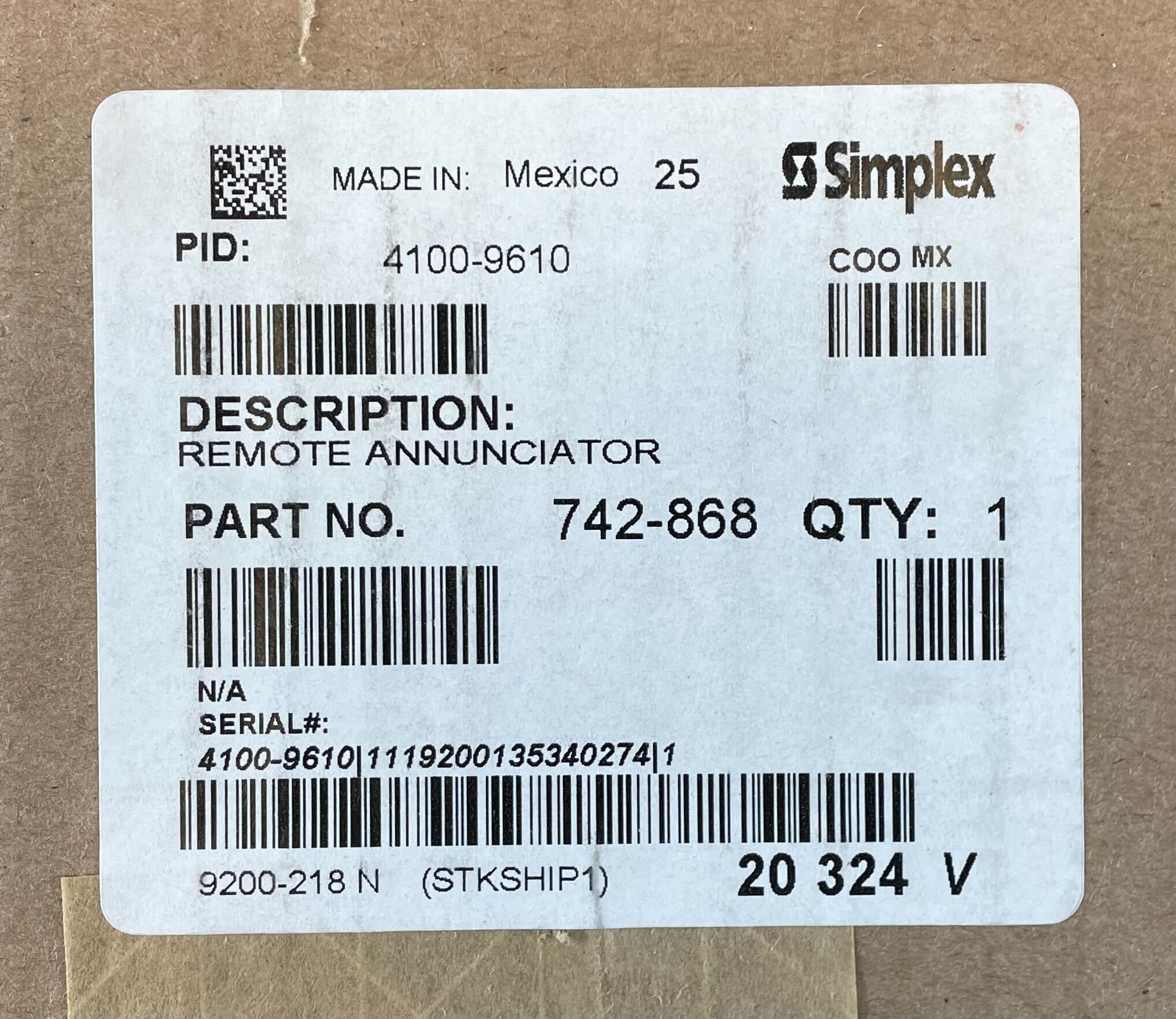 Simplex4100 - 9610