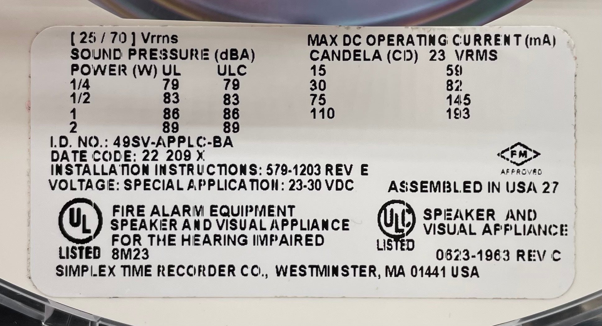 Simplex49SV - APPLC - BA