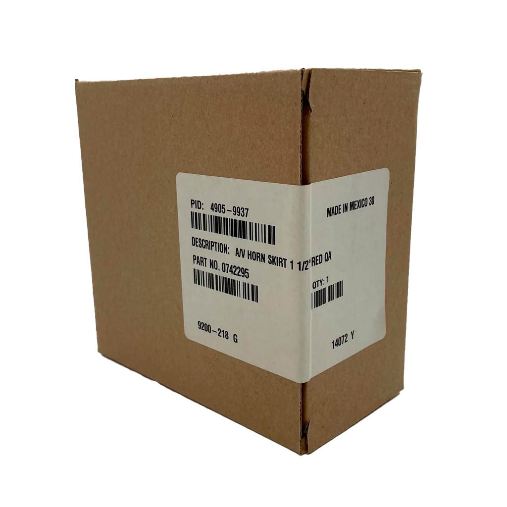 Simplex 4905-9937 horns in black, with a sleek, compact design, mounted on a car or vehicle for alert sound.