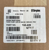 Simplex 4100-1315 fire alarm sensor showing a white alarm system component mounted on a ceiling or wall.
