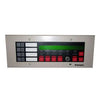 Simplex 4603-9101 annunciator with multiple indicator lights, mounted on a panel for emergency alarm signaling and system status.