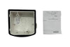 Simplex 49WPBB-AVVOWW backbox, white plastic electrical enclosure with mounting brackets, designed for wall installation