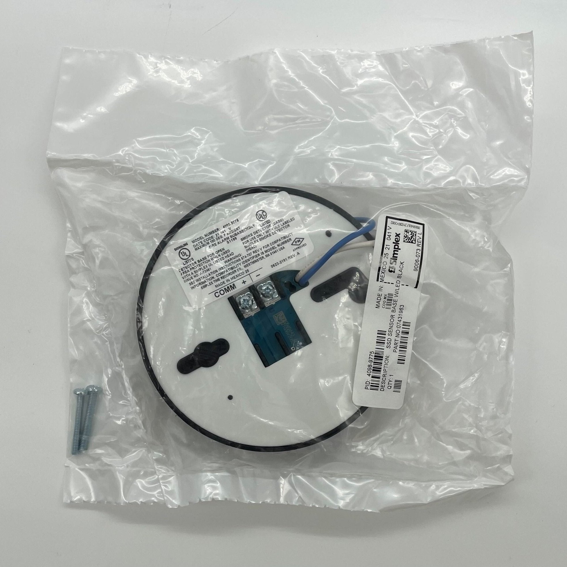 Simplex 4098-9775 base by Simplex, showing a sturdy, metallic mounting base with detailed components.