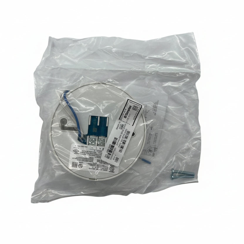 Simplex 4098-9789 base for fire alarm system, black plastic mounting base with wiring connectors, by Simplex.
