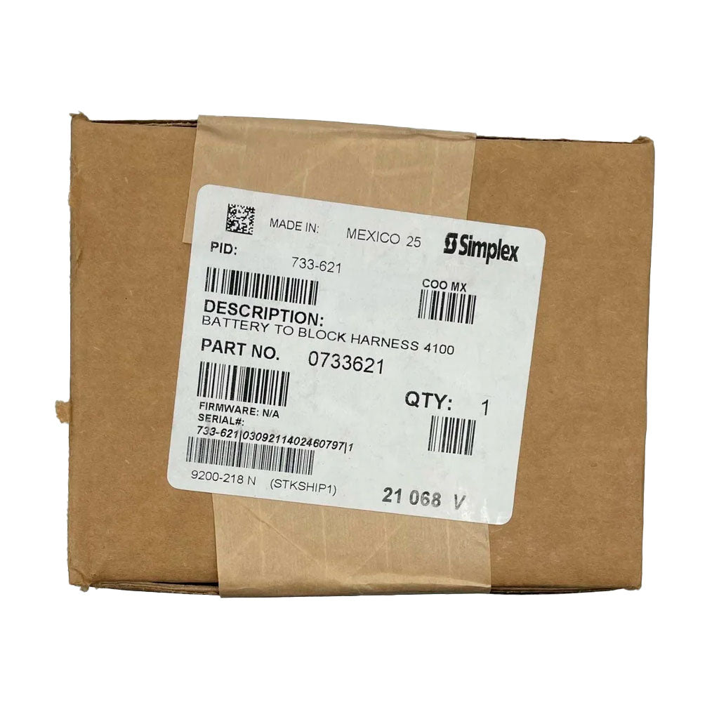 Simplex 733-621 batteries by Simplex, showing a pack of replacement batteries with branding and product details.
