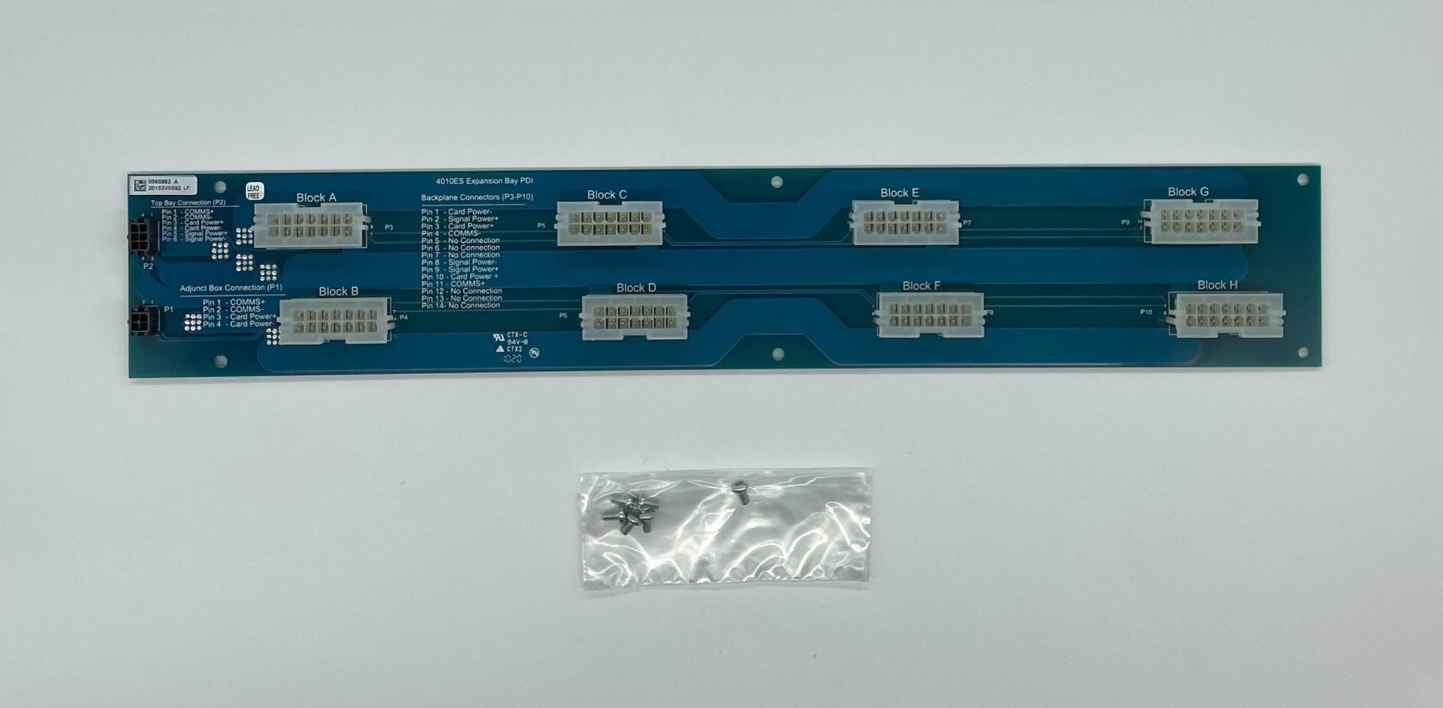 Simplex 650-445 fire alarm with alarm sensor and wiring, designed for building safety and fire detection.