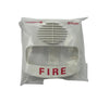 Simplex 49AVC-WWFIRE cover, durable protective cover for fire safety equipment, by Simplex, shown on a fire safety device.