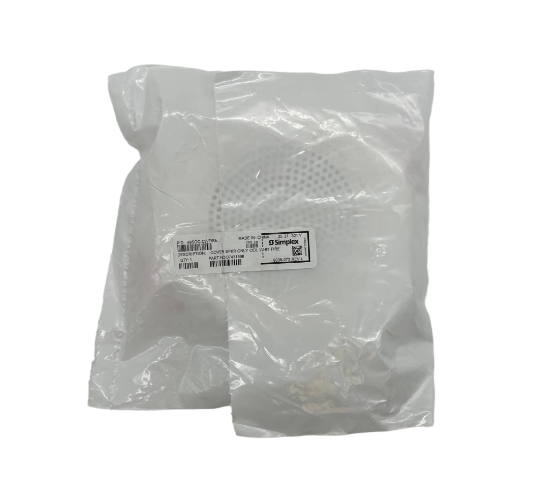 Simplex 49SOC-CWFIRE cover by Simplex, fire-resistant cover with durable construction for fire safety equipment.