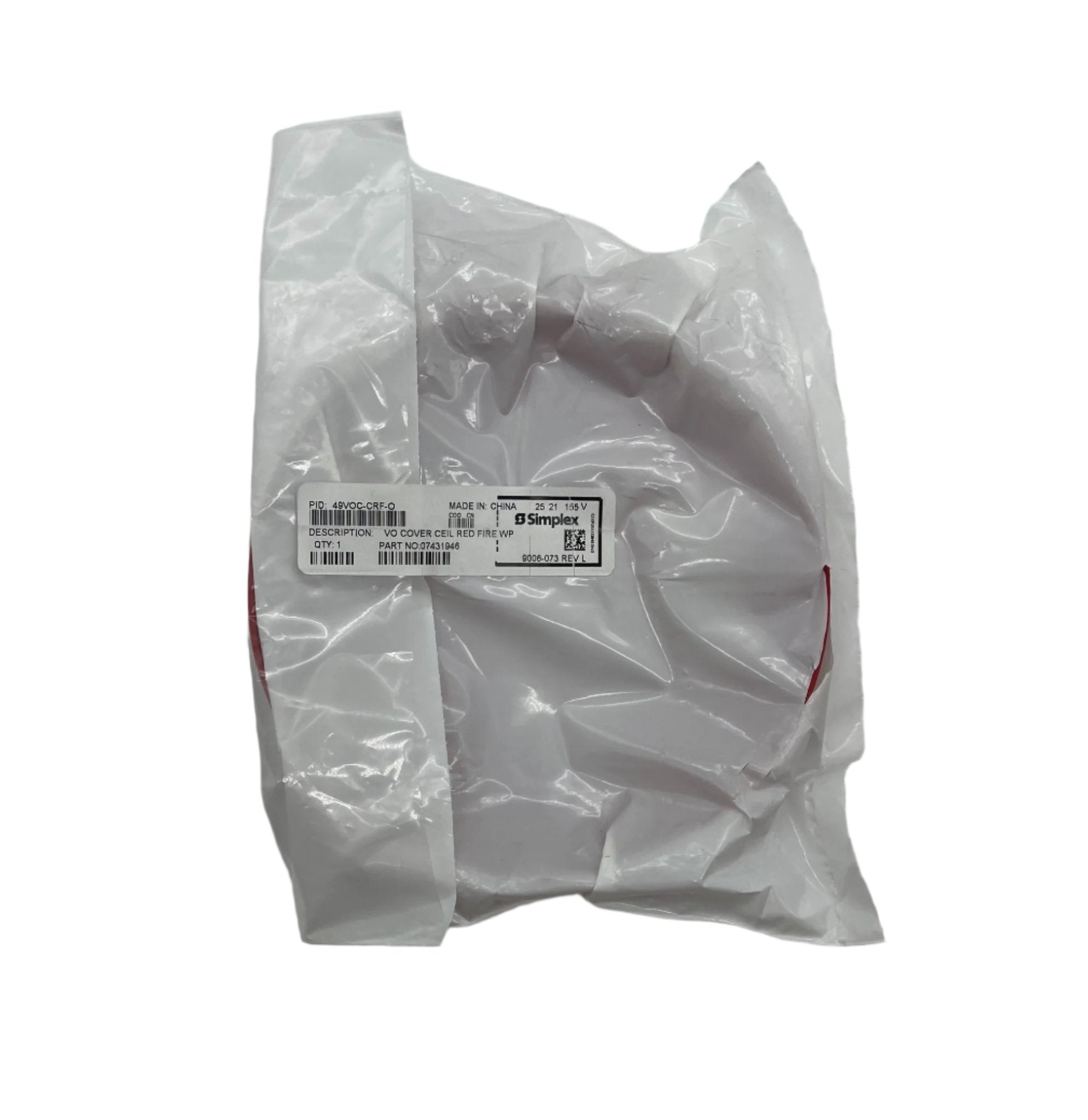 Simplex 49VOC-CRF-O cover, durable protective cover by Simplex for equipment or machinery.