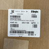 Simplex 4098-9845 enclosure, black metal box with mounting holes, designed for electrical or electronic components.