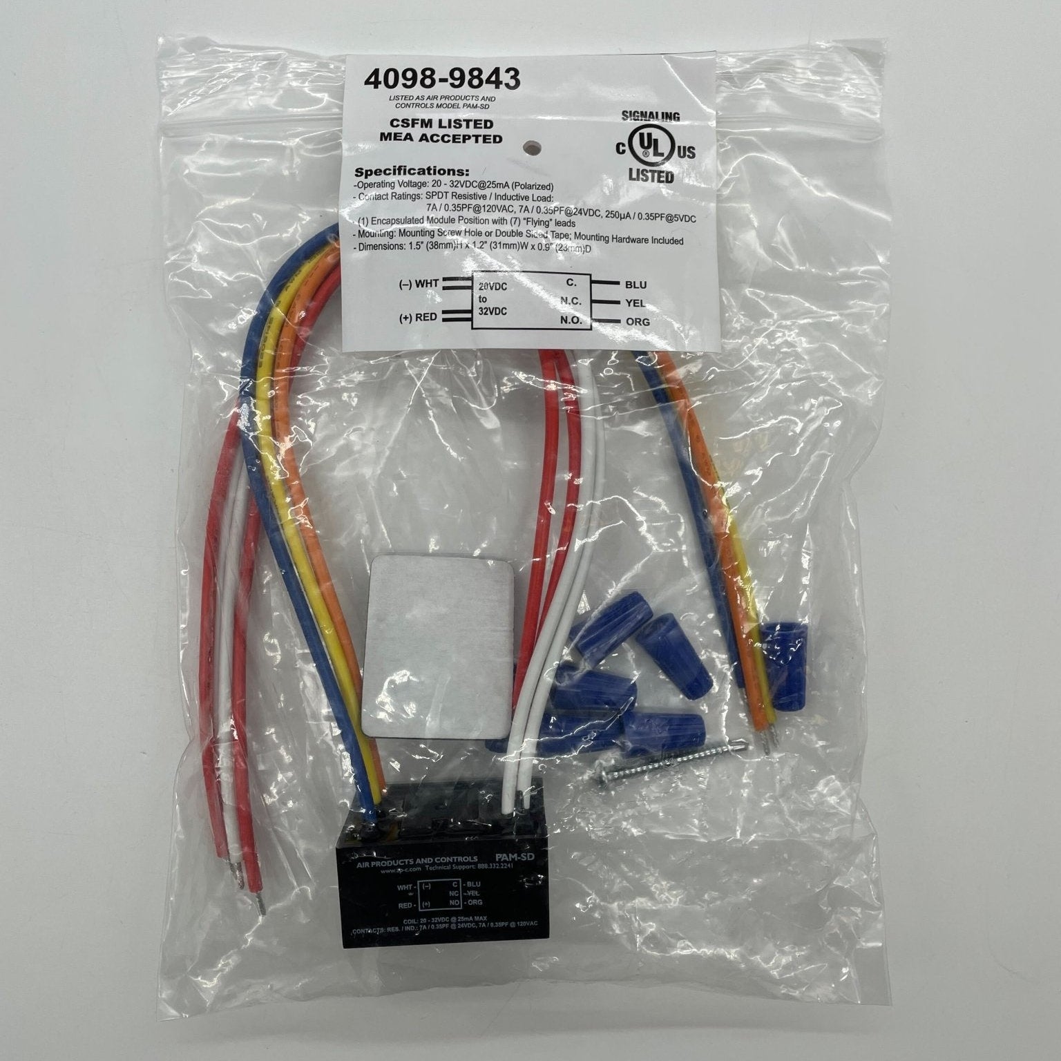 Simplex 4098-9843 fire alarm with white plastic casing, mounted on wall, designed for fire detection and safety.