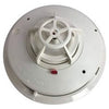Simplex 4098-9403 fire alarm sensor with ULC certification, mounted on ceiling for fire detection and safety.