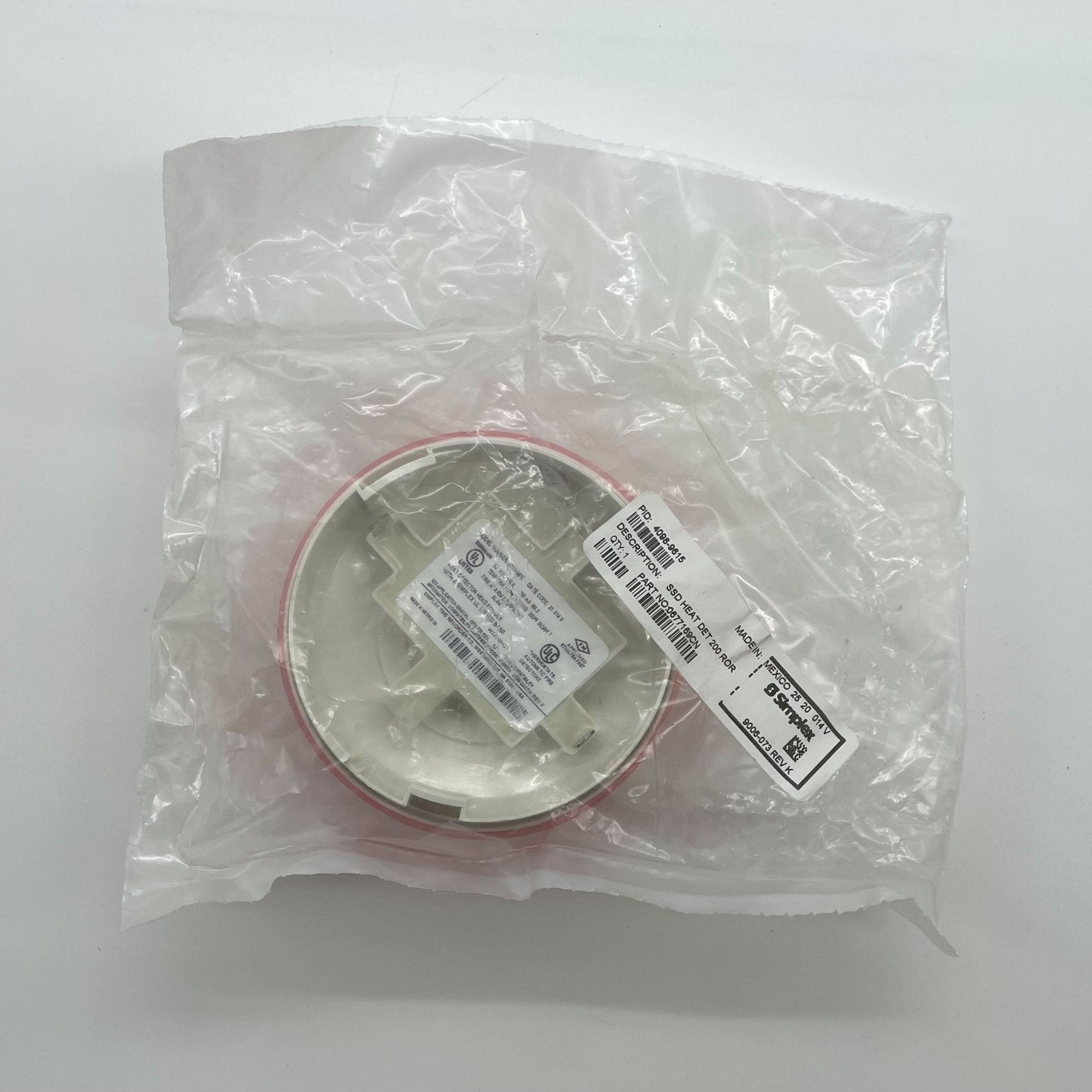 Simplex 4098-9615 Jem Systems Canada electrical component with visible wiring and connectors on a neutral background.