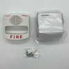 Simplex 49CMTV-WWF horn strobe alarm with yellow cover and mounting hardware, designed for alert and safety signaling.