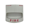 Simplex 49VO-WWF strobe light from Simplex, showing the compact design and mounting bracket for emergency lighting systems.