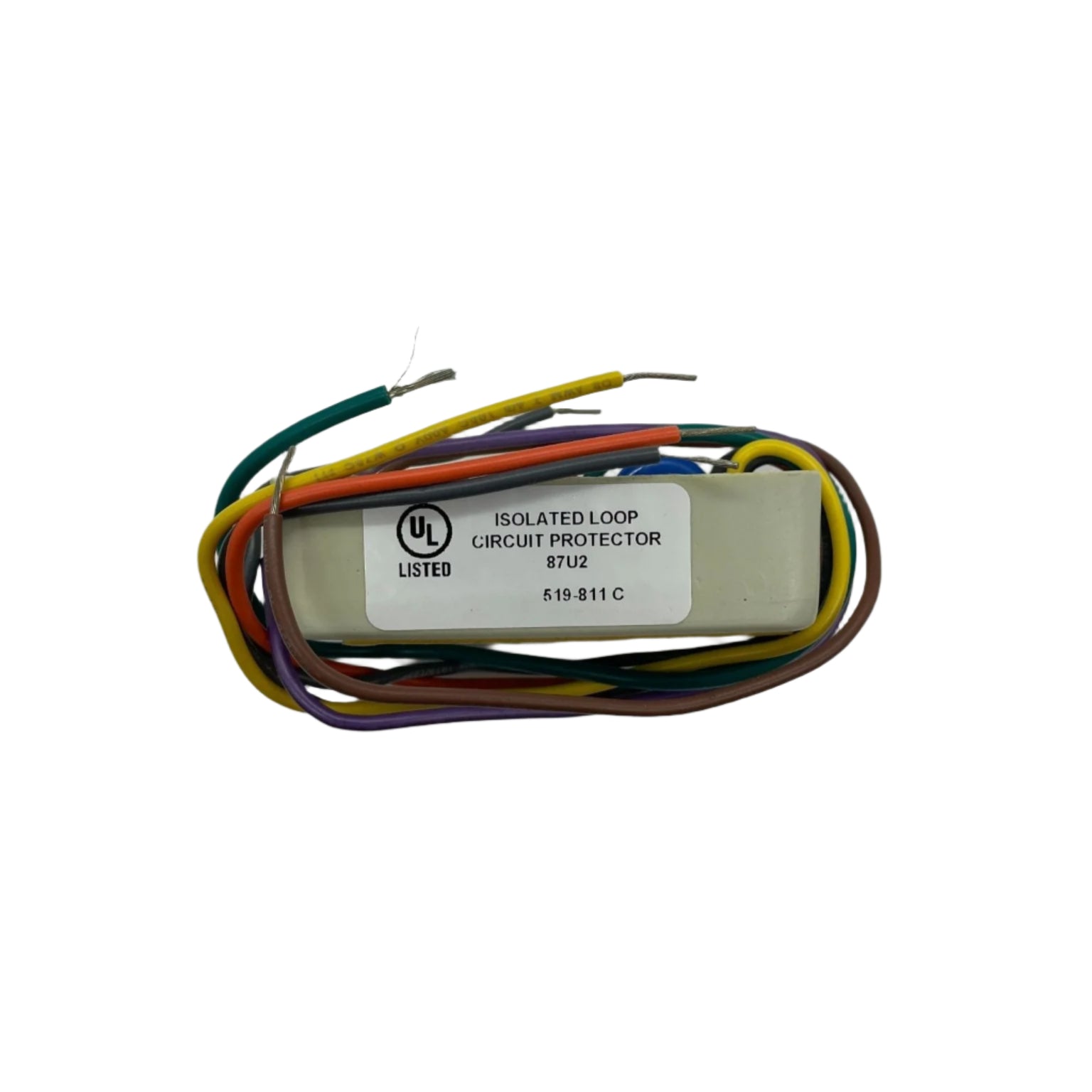 Simplex 2081-9028 fire alarm sensor with wiring and mounting components for fire safety systems