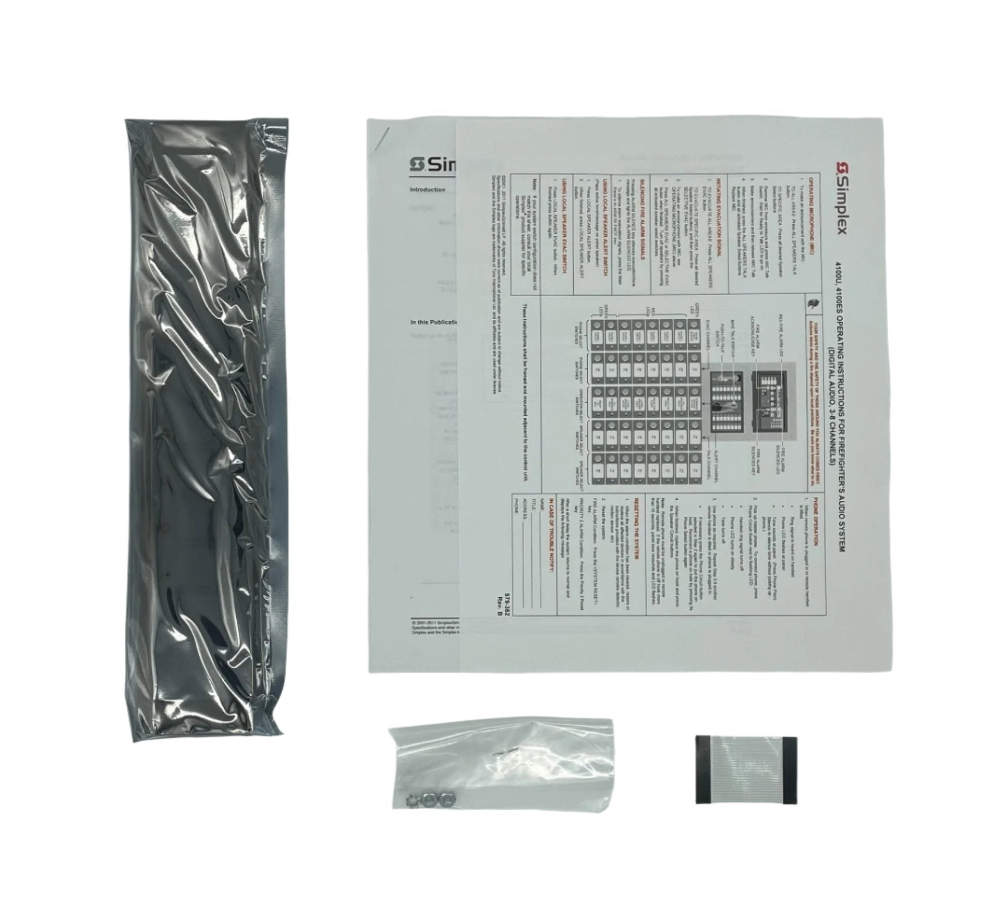 Simplex 4100-1255 fire alarm system sensor with ULC certification, mounted on a wall for fire detection safety.