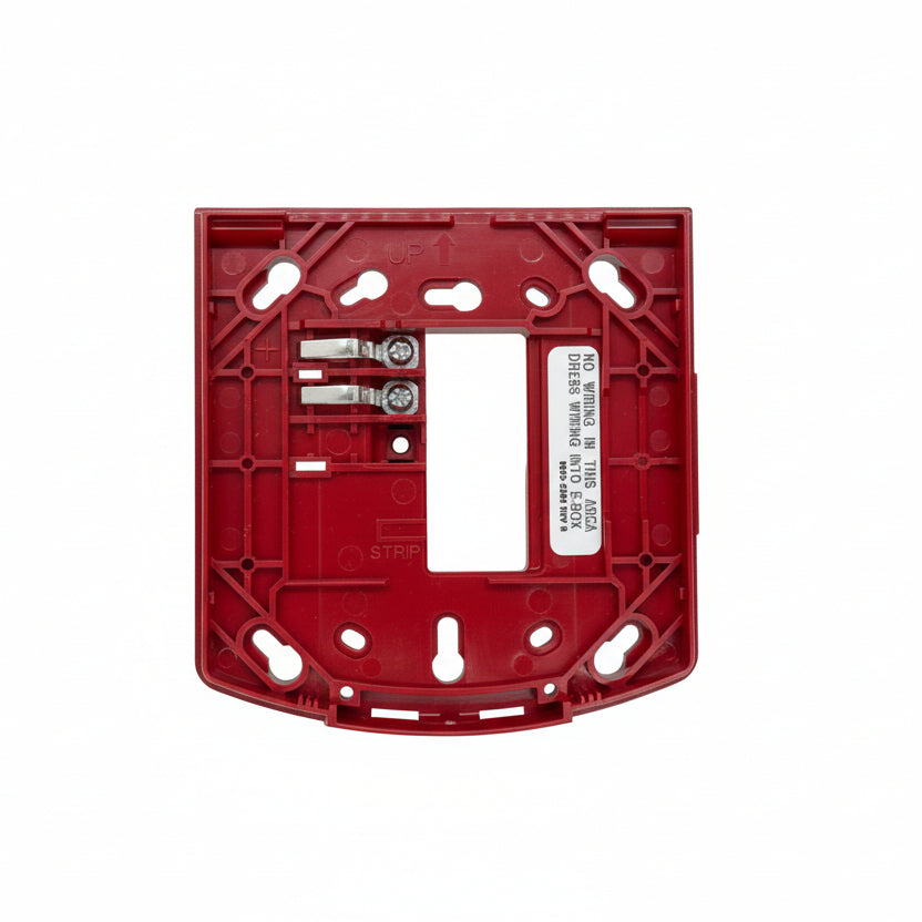 Simplex 49MP-AVVOWR fire alarm mounted on wall, with digital display and alarm indicators, installed in a commercial setting