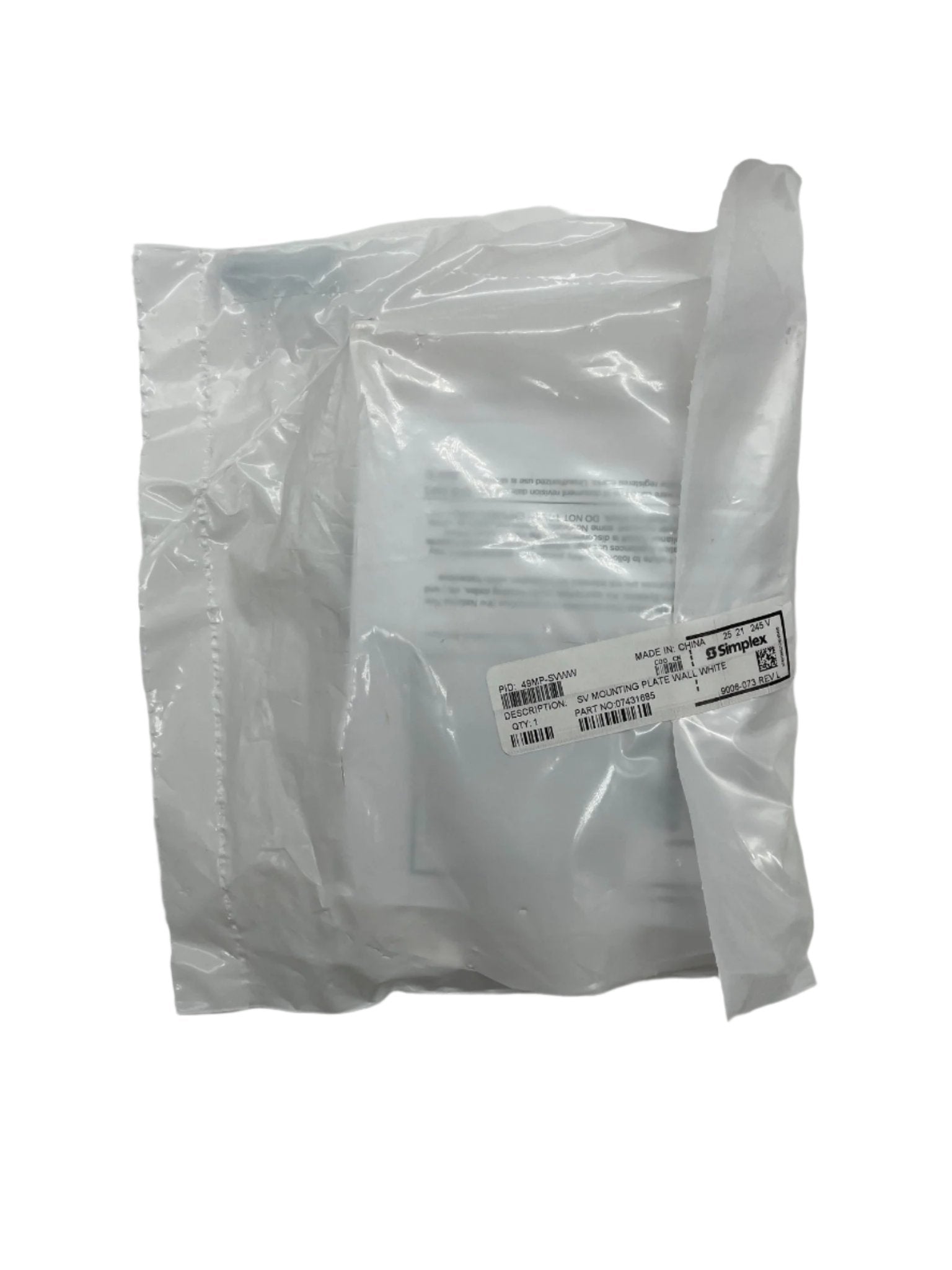 Simplex 49MP-SVWW plates from Jem Systems Canada, showing durable white plates with a smooth surface.