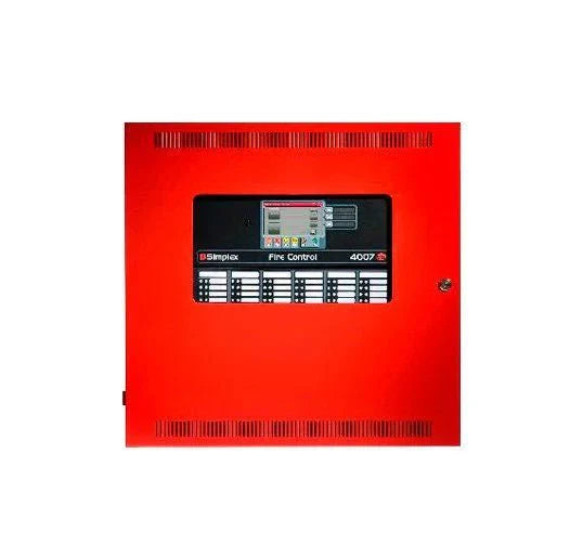 Simplex 4007-9101 power supply unit by Simplex, shown with cables and connectors on a white background.