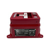 Simplex 2099-9144 pull station alarm button mounted on wall, used for emergency fire alert, by Simplex.