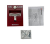 Simplex 4099-9021 pull station fire alarm device by Simplex, mounted on a wall with warning label visible.