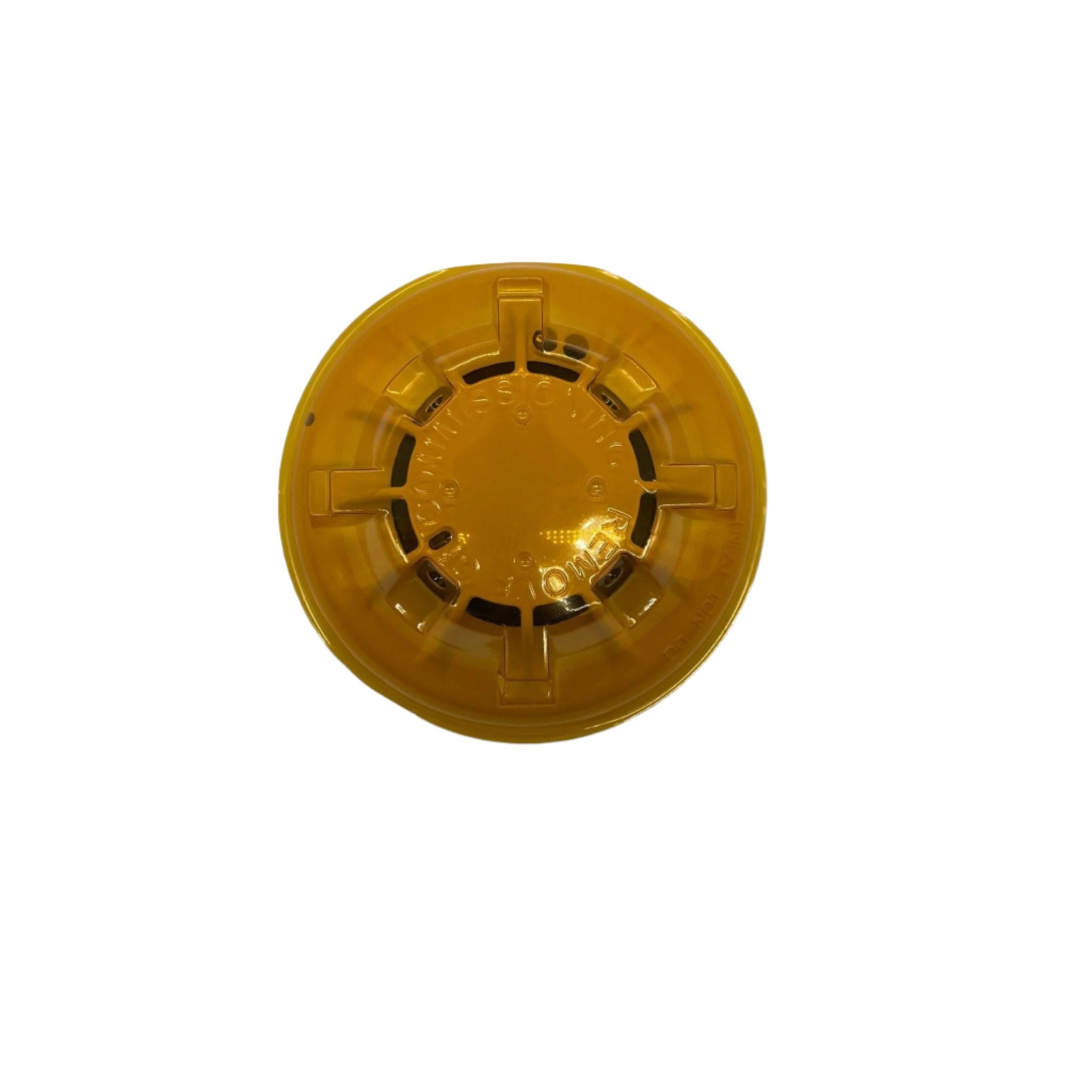 Simplex 4098-5252 smoke detector with white circular design and mounting bracket, used for fire safety in buildings.