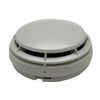 Simplex 4098-9714 photoelectric smoke detector mounted on ceiling, part of fire safety equipment from Simplex brand.