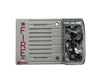 Simplex 4903-9193 speaker strobe alarm with red housing and clear lens, designed for fire safety and emergency alert systems.